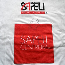 Potisk triček pro SAPELI Centrum